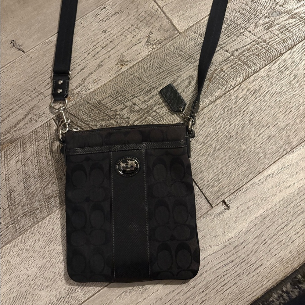 Coach Black Canvas Crossbody